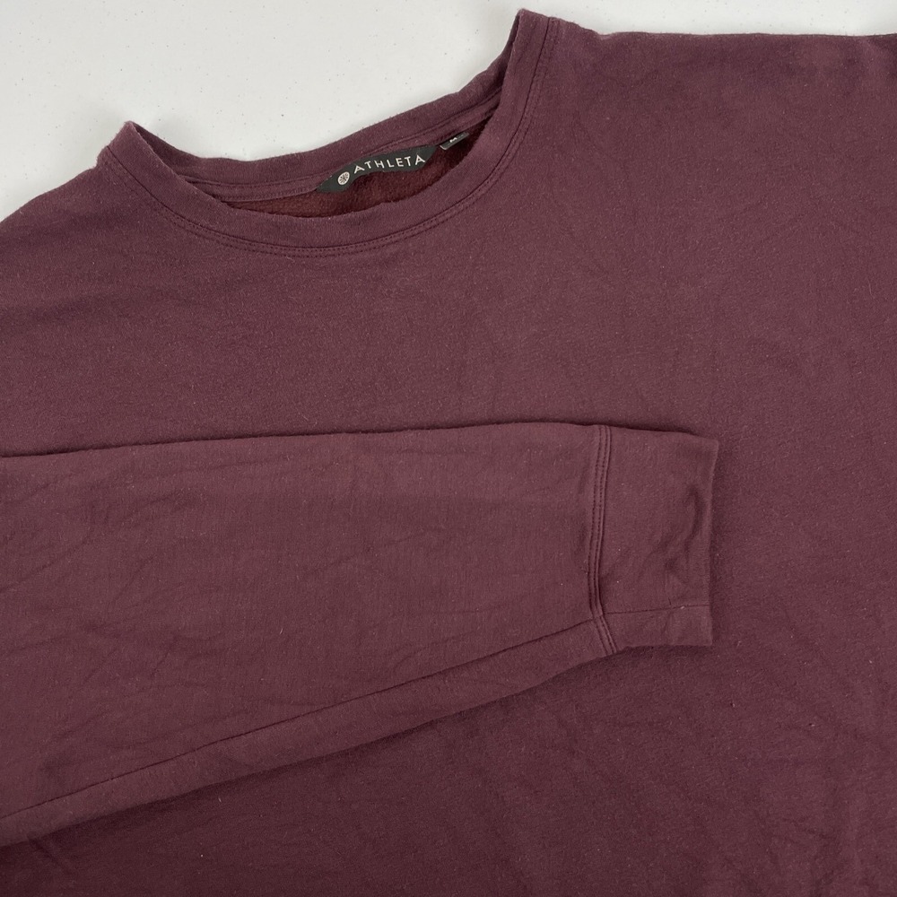 Athleta Sweatshirt‎ Women's Size Medium Purple Modal Polyester Stretch Comfort